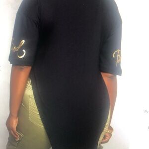 foil blessed tunic top